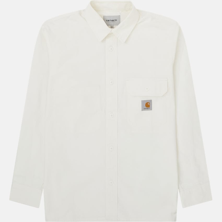 Carhartt WIP Shirts RENO SHIRT JAC I031447 OFF WHITE